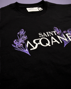 SAINT ARQANE - INFINITE DRAGON BLACK TEE (Front Close Up 2)