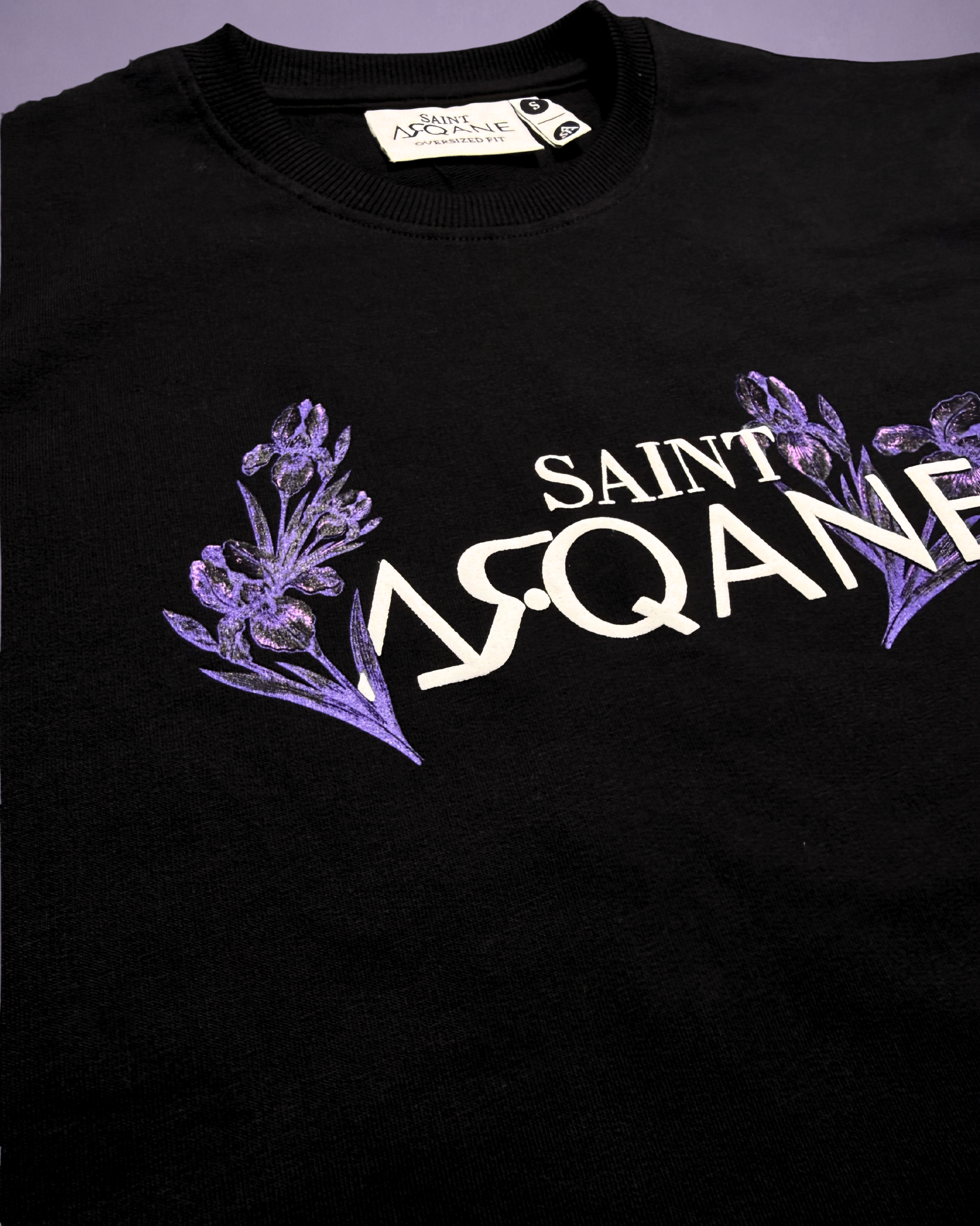 SAINT ARQANE - INFINITE DRAGON BLACK TEE (Front Close Up 2)