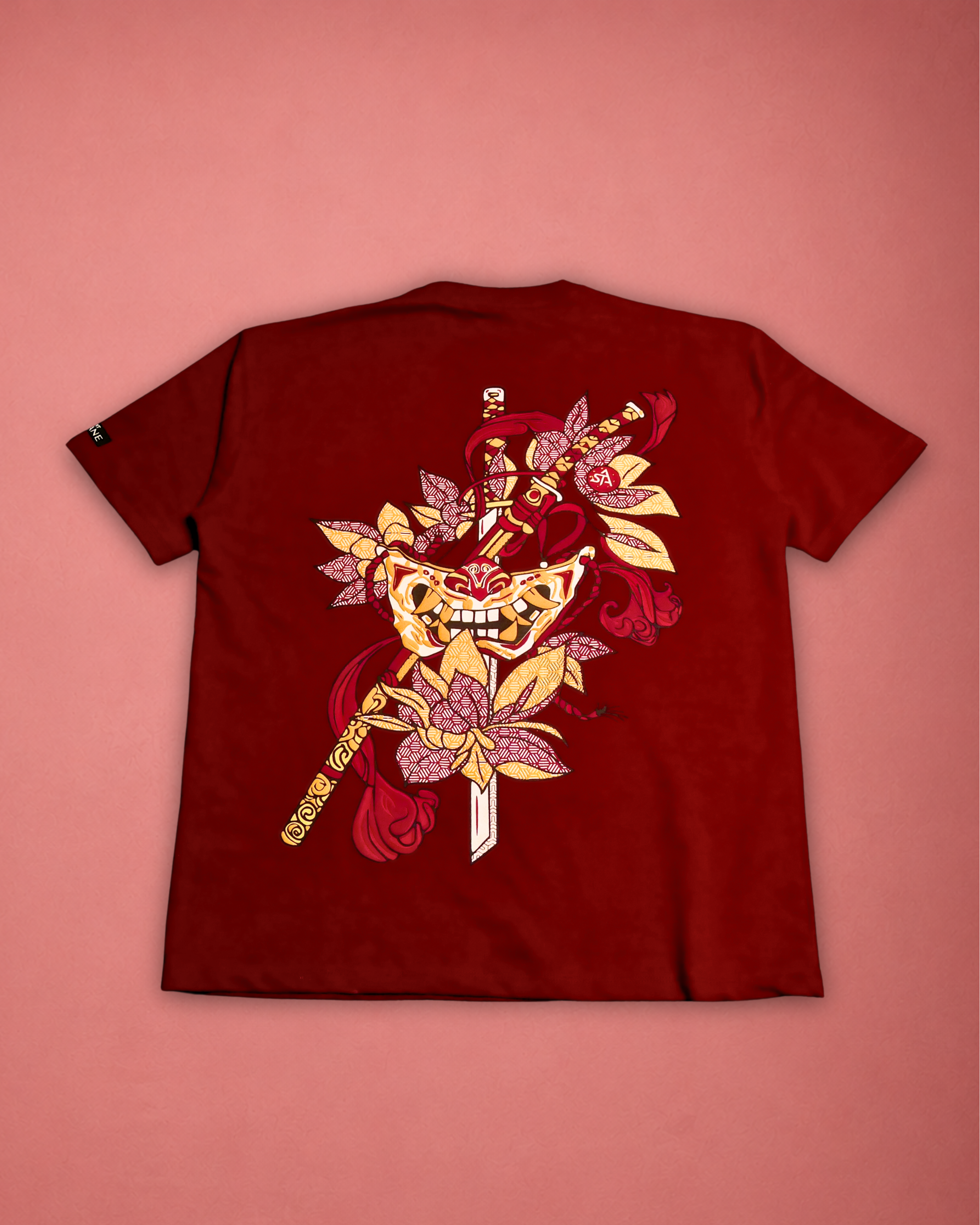 SAINT ARQANE - ONI WINE TEE (Back Product)