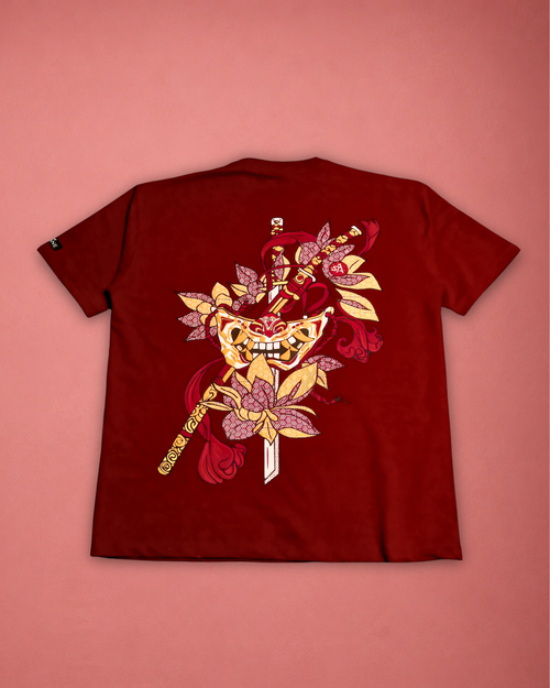 SAINT ARQANE - ONI WINE TEE (Back Product)