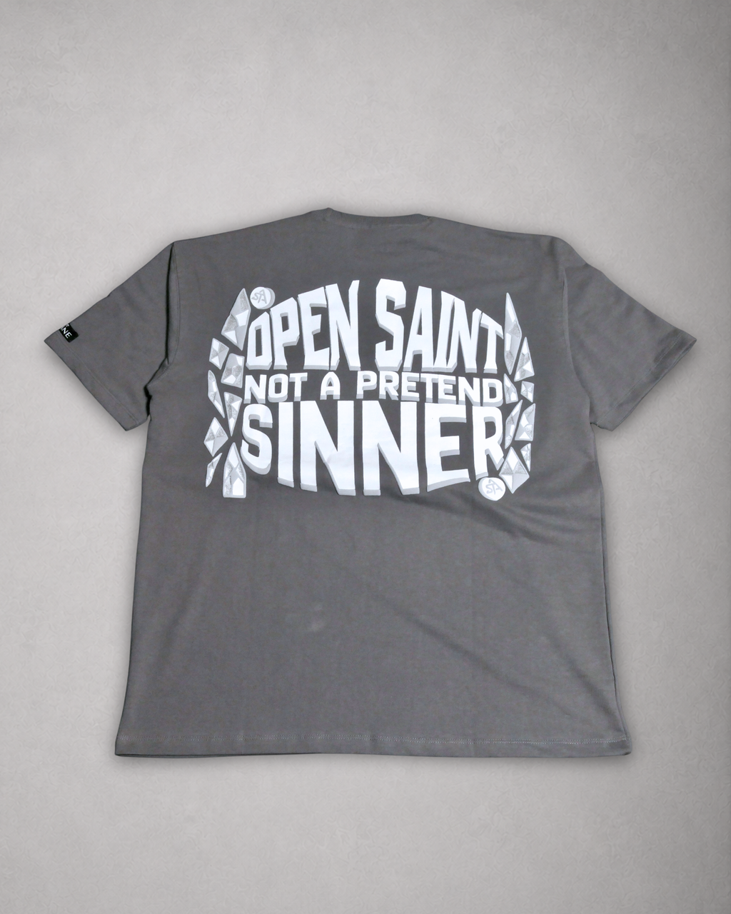 SAINT ARQANE - OPEN SAINT GREY TEE (Back Product)