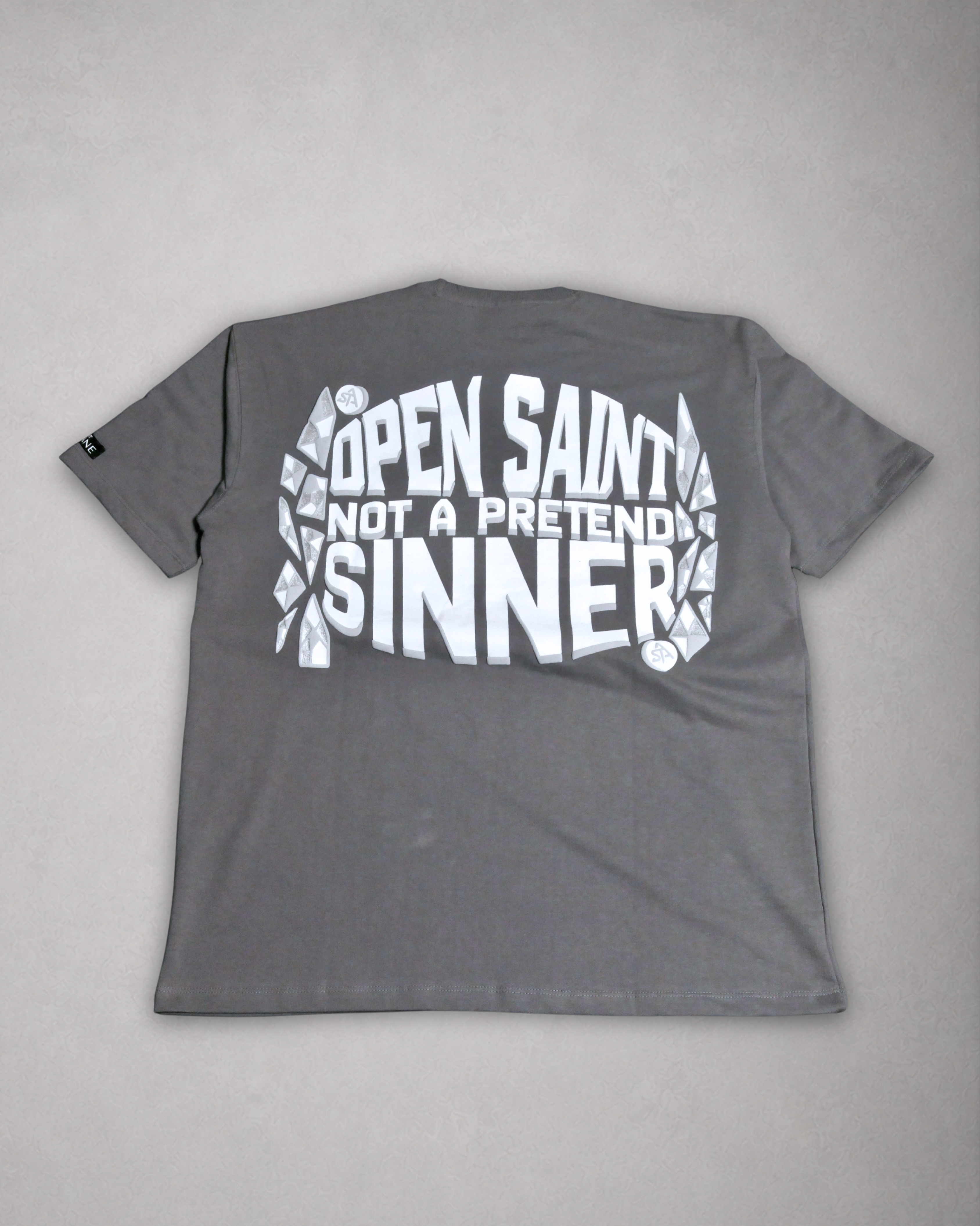 SAINT ARQANE - OPEN SAINT GREY TEE (Back Product)