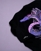 SAINT ARQANE - INFINITE DRAGON BLACK TEE (Back Close Up 1)