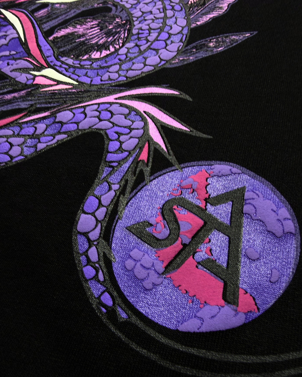 SAINT ARQANE - INFINITE DRAGON BLACK TEE (Back Print 3)