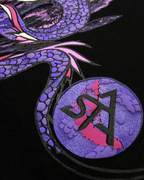 SAINT ARQANE - INFINITE DRAGON BLACK TEE (Back Print 3)
