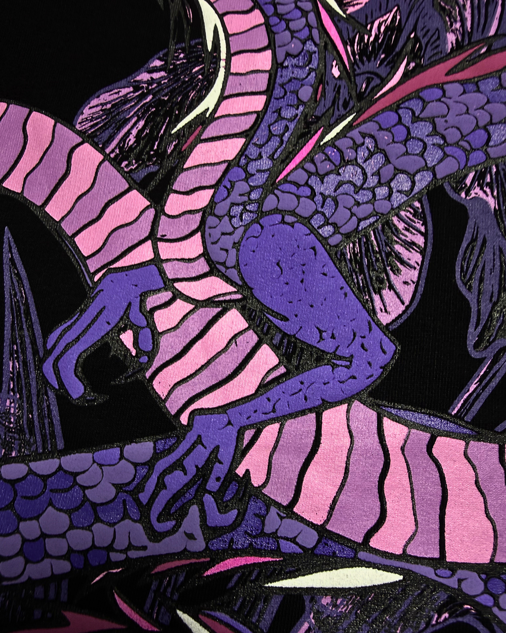 SAINT ARQANE - INFINITE DRAGON BLACK TEE (Back Print 2)