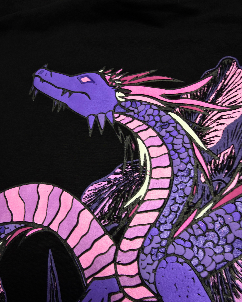 SAINT ARQANE - INFINITE DRAGON BLACK TEE (Back Print 1)