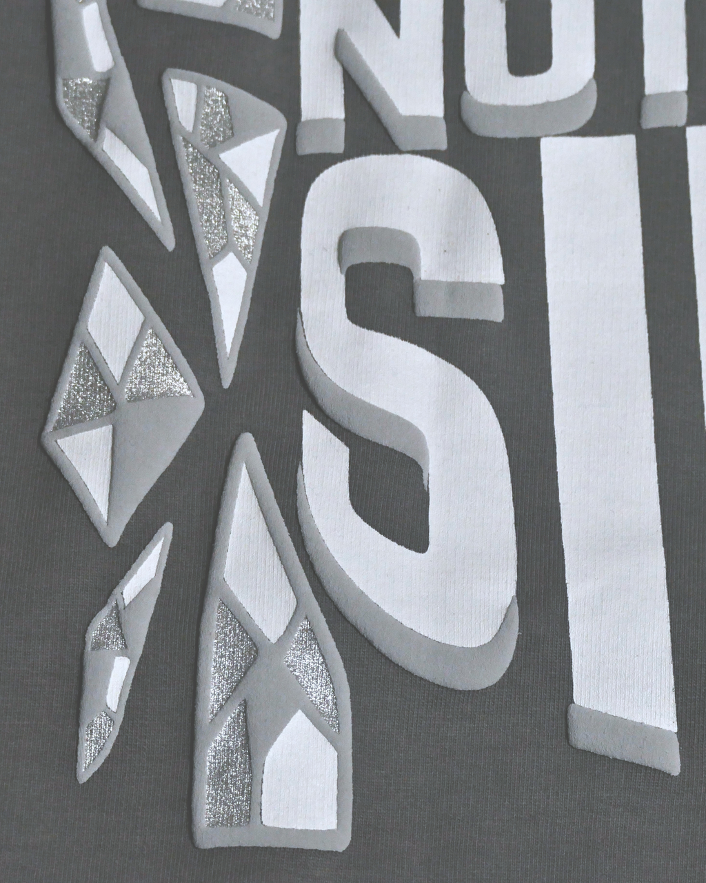 SAINT ARQANE - OPEN SAINT GREY TEE (Back Close up 2)