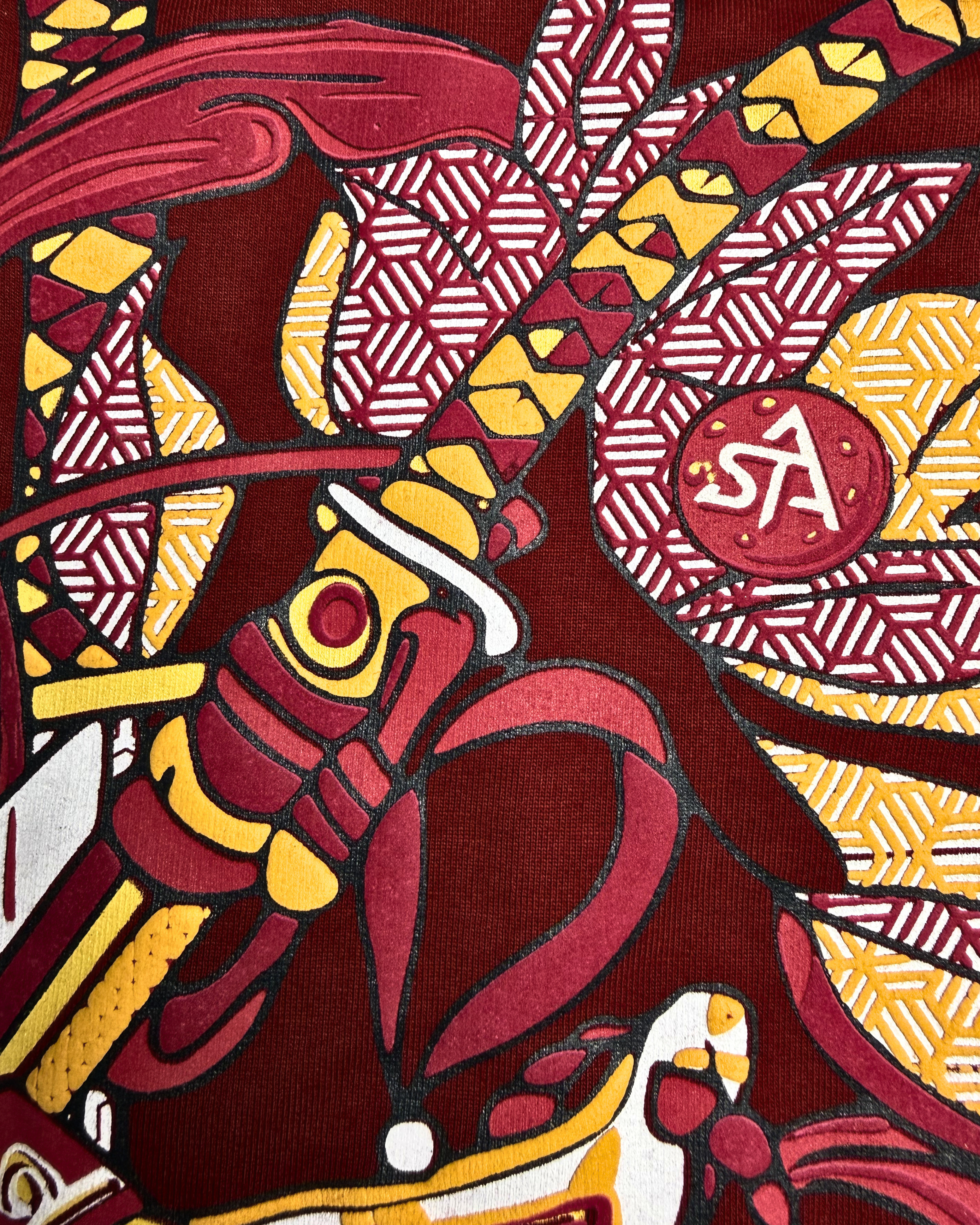 SAINT ARQANE - ONI WINE TEE (Back Print 3)